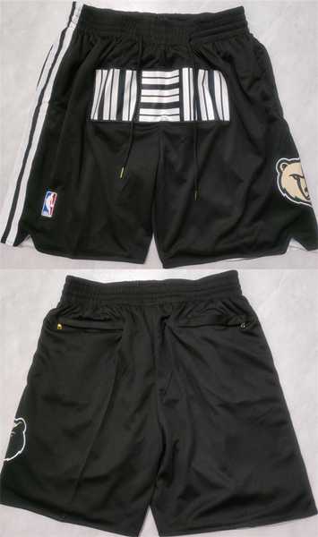 Mens Memphis Grizzlies Black City Edition Shorts (Run Small)->nba shorts->NBA Jersey